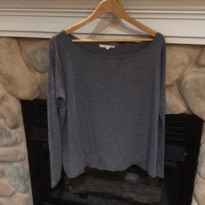 Grey Long Sleeve Top